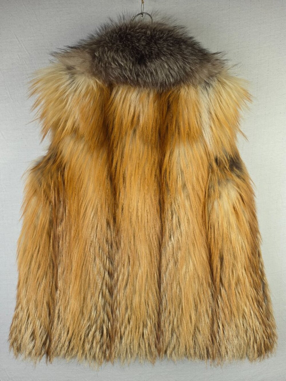 Rare Burberry Runway Golden Fox Fur Gilet Vest Italy Goat Suede size 4 OpenFront - Picture 5 of 16